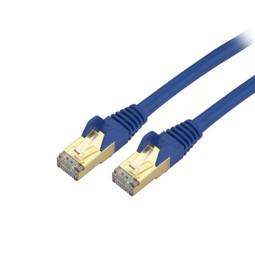 STARTECH  5 Ft Blue Cat6A / Cat 6A Shielded Ethernet Patch Cable 5Ft