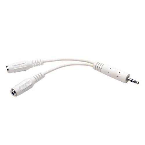 TRIPP LITE  3.5MM Adapter Y Splitter M to 2Xf 6-In. (P313-06N-Wh)