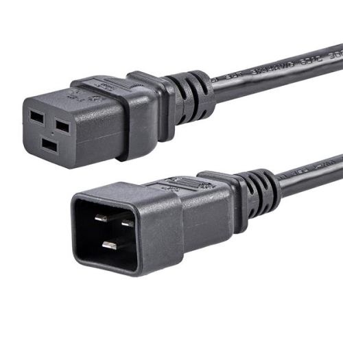 Image 1 of 1.. StarTech 6 ft Heavy Duty 14 AWG Computer Power Cord - C19 to C20