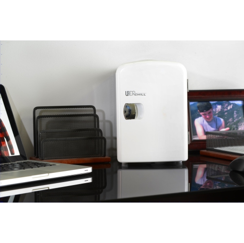 Uber Appliance – Mini réfrigérateur personnel Uber Chill, capacité de 6 canettes pour le bar, la chambre, le bureau ou la chambre d’étudiant,
