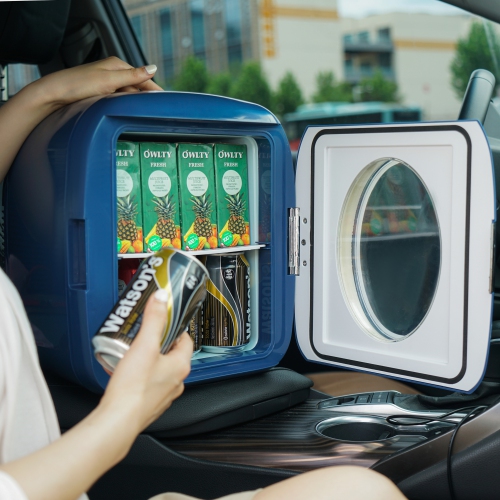 Uber Appliance Uber Chill Personal XL Mini Fridge 12 can capacity for Bar, Bedroom, office or Dorm outdoor/indoor 110/12V ACDC