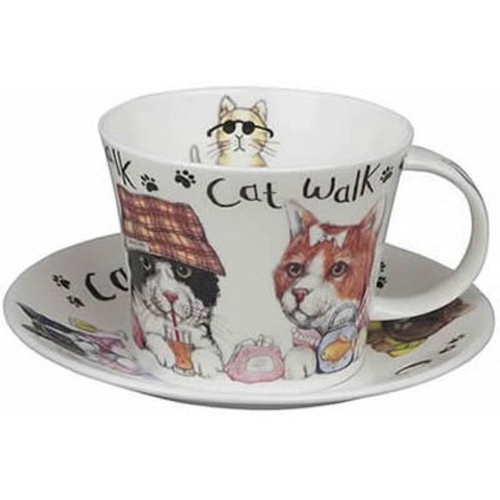 Roy Kirkham Breakfast Cups & Saucers - Animal Fashion (Set of 2)