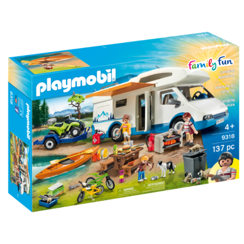 PLAYMOBIL  Family Fun: Camping Adventure With Canoe That Floats