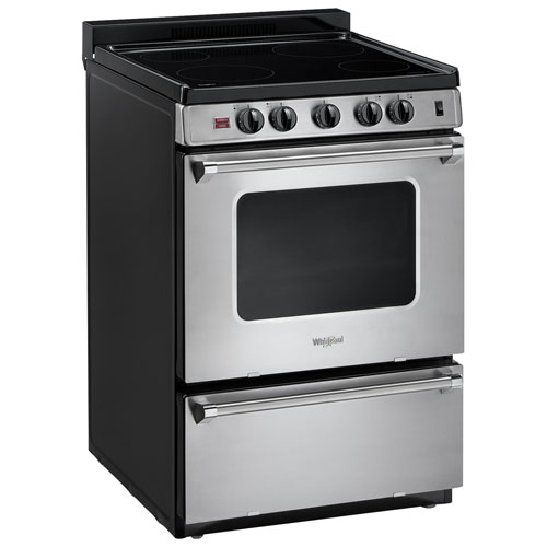 Whirlpool 24" 3.0 Cu. Ft. Freestanding Electric Range (YWFE50M4HS) - Stainless Steel