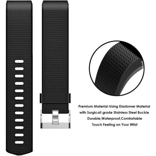 navor Replacement Band Compatible with Fitbit Charge 2 Bracelet Straps, Wristbands for Women Men Boys Girls - Small