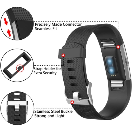 navor Replacement Compatible for Fitbit Charge 2 Bands, Adjustable Replacement Sport Strap Smartwatch Fitness Wristband