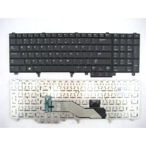 Dell Latitude E5520 E5520M E5530 E6520 E6530 E6540 Keyboard US Non Backlit 0NR5MK NR5MK 2FD2H NSK-DWCUC