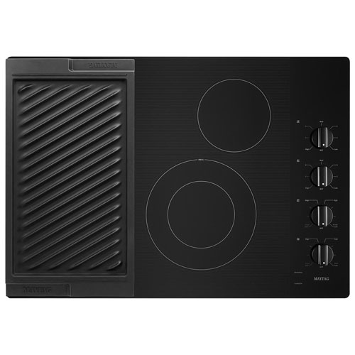 Maytag 30" 4-Element Electric Cooktop - Black