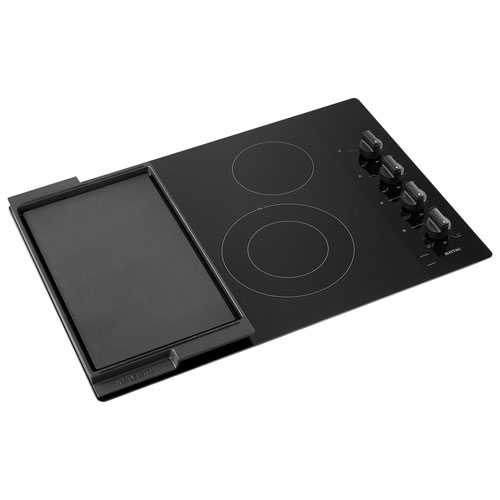 Maytag 30" 4-Element Electric Cooktop - Black