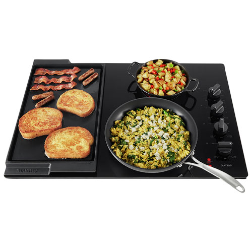 Maytag 30" 4-Element Electric Cooktop - Black