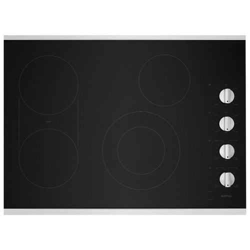 Maytag 30" 4-Element Electric Cooktop - Stainless Steel