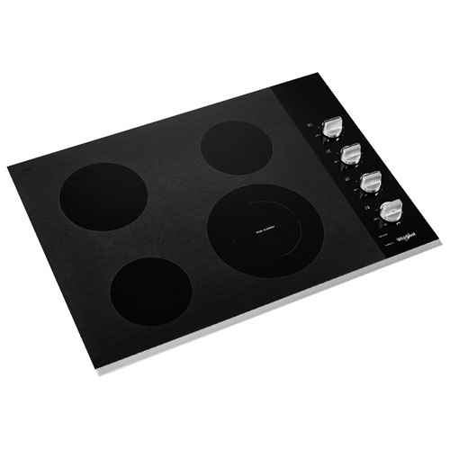 Whirlpool 30" 4-Element Electric Cooktop (WCE55US0HS) - Stainless Steel