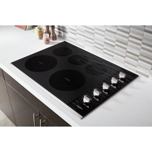 Whirlpool 30" 5-Element Electric Cooktop (WCE77US0HS) - Stainless Steel