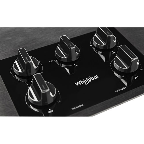 Whirlpool 36" 5-Element Electric Cooktop (WCE77US6HB) - Black