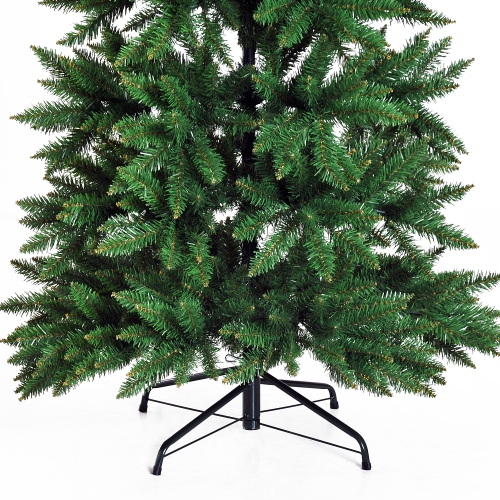 6.9ft Artificial Christmas Tree Evergreen Spruce w/ Metal Stand 865 Branch Tips