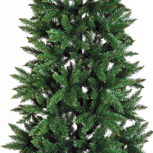 6.9ft Artificial Christmas Tree Evergreen Spruce w/ Metal Stand 865 Branch Tips