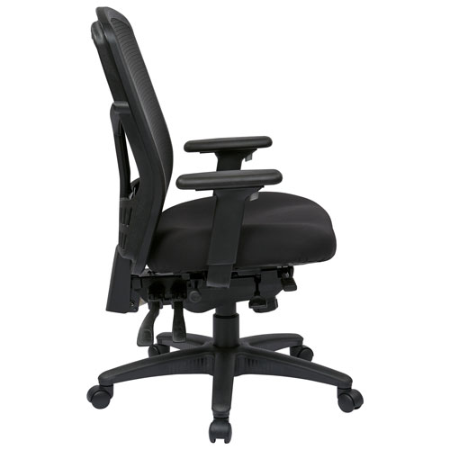 Pro-Line II ProGrid Ergonomic High-Back Bonded Leather Manager Chair - Coal