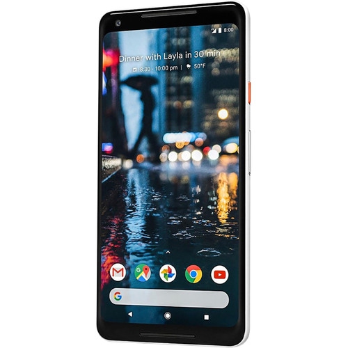 Google Pixel 2 Xl 128gb Smartphone Unlocked In Black White Certified Refurbished Best Buy Canada