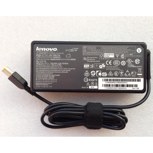 Genuine Lenovo ThinkPad Y40 Y50 Y70 AC Adapter Charger 135W 20V 6.75A with Power Cord