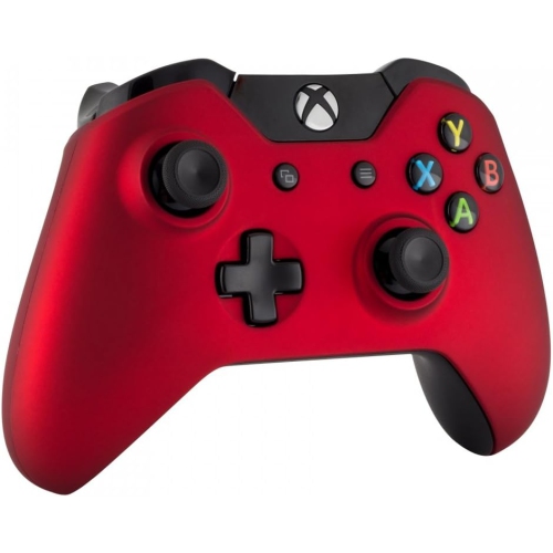 Red Soft Touch Grip Front Housing Shell Faceplate for Standard Xbox One Controller