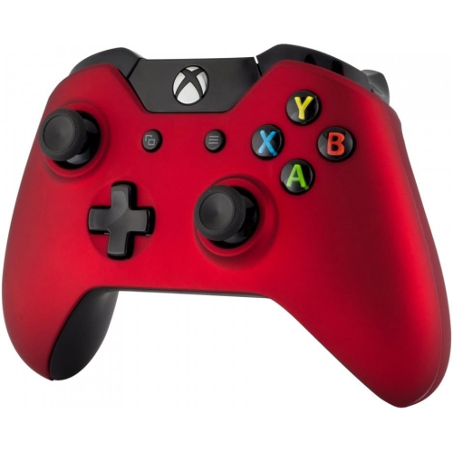 Red Soft Touch Grip Front Housing Shell Faceplate for Standard Xbox One Controller
