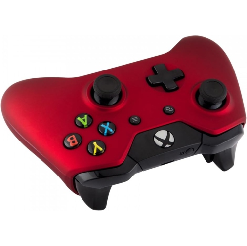 Red Soft Touch Grip Front Housing Shell Faceplate for Standard Xbox One Controller