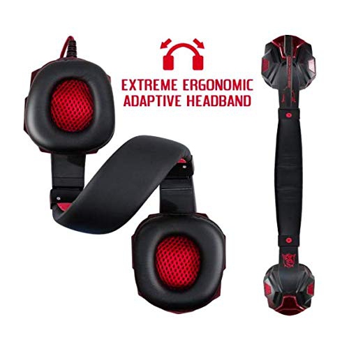 Gaming Headset;3.5mm Wired Bass Stereo Noise Isolation Gaming Headphones with Mic for Laptop; Computer; PS4; etc