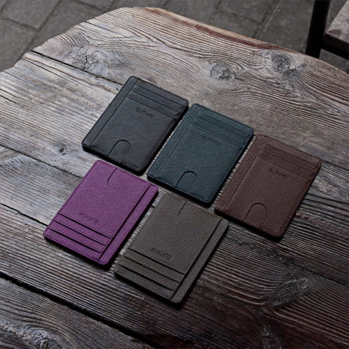 Slim Minimalist Leather Wallets for Men & Women