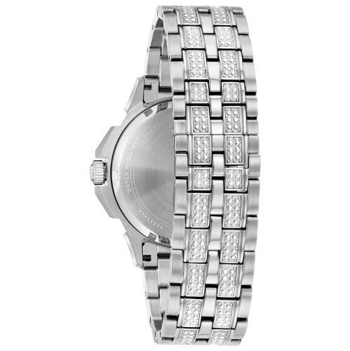 Montre à quartz pour hommes Octava 41,5&nbsp;mm de Bulova, boîtier et bracelet en acier inoxydable argenté et cadran blanc argenté