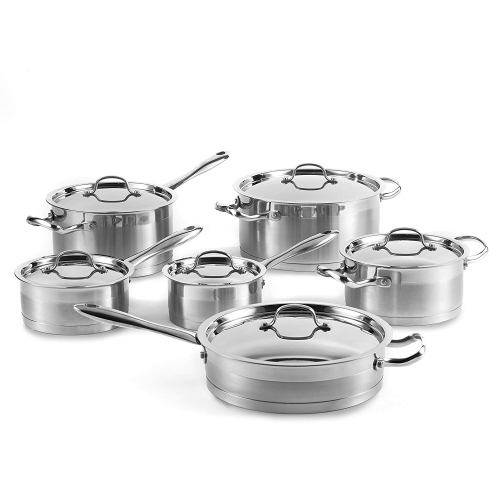 Image 1 de 5.. Lagostina 12pc Stainless Steel Cookware Set