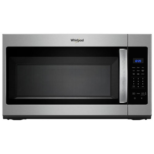 Whirlpool Over-The-Range Microwave - 1.7 Cu. Ft. - Black/Stainless - Open Box - Perfect Condition