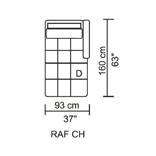 Husky® Leggo Sectional Sofa - RHS Chaise – Grey