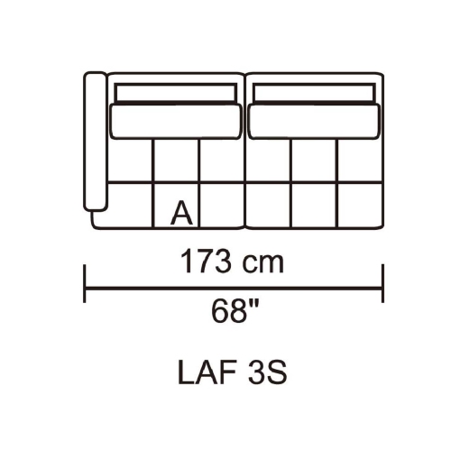 Husky® Leggo Sectional Sofa - RHS Chaise – Grey