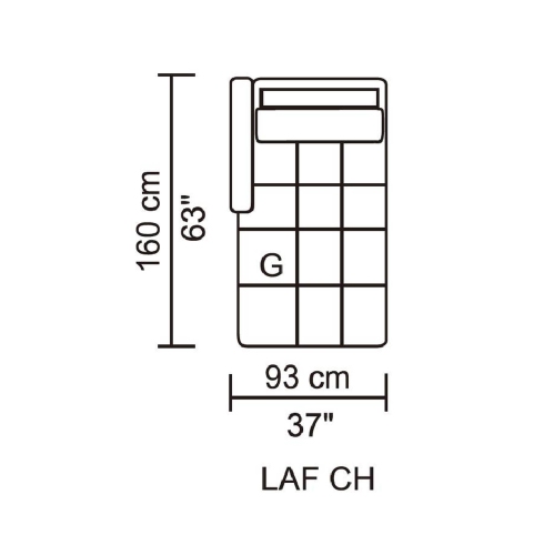 Husky® Leggo Sectional Sofa - LHS Chaise – Grey