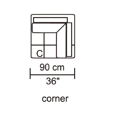 Husky® Leggo Sectional Sofa - LHS Chaise – Grey