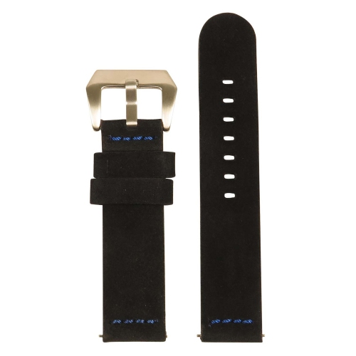StrapsCo Suede Vintage HandStitched Thick Leather Watch Band Quick