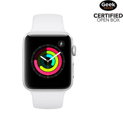 Open Box - Apple Watch Series 3 42mm Silver Aluminium Case with White Sport Band