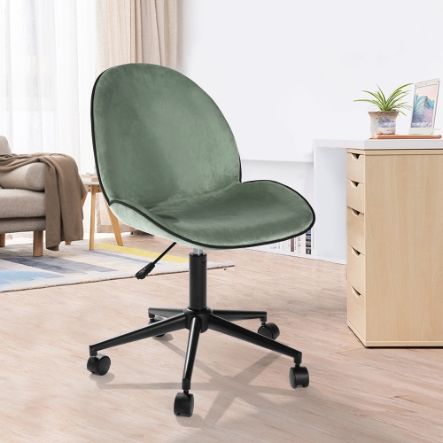Fabric Velvet Modern Adjustable Desk Chair Home Office Chair