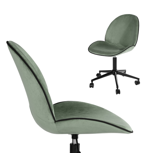 Fabric Velvet Modern Adjustable Desk Chair Home Office Chair