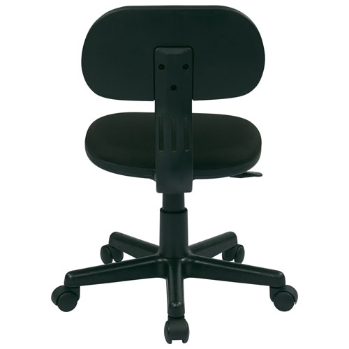 OSP Designs 499 Low-Back Polyester Task Chair - Black
