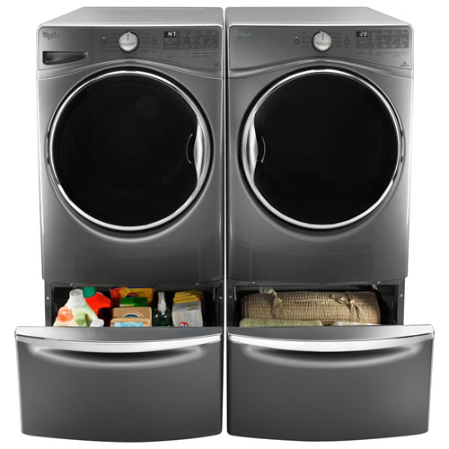 Whirlpool 30" Laundry Pedestal - Chrome Shadow