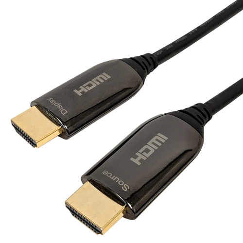 HYFAI  50Ft Aoc Active Optical HDMI 2.0 High Speed 4K60Hz 18GBps HDr Cable Ethernet Video 4K Uhd 2160P, Cmp Plenum Rated