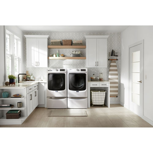 Maytag 7.4 Cu. Ft. Gas Steam Dryer - White