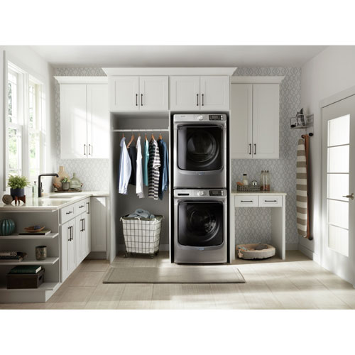 Maytag 7.4 Cu. Ft. Gas Steam Dryer - Chrome Shadow