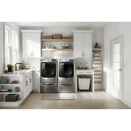Maytag 7.4 Cu. Ft. Gas Steam Dryer - Chrome Shadow