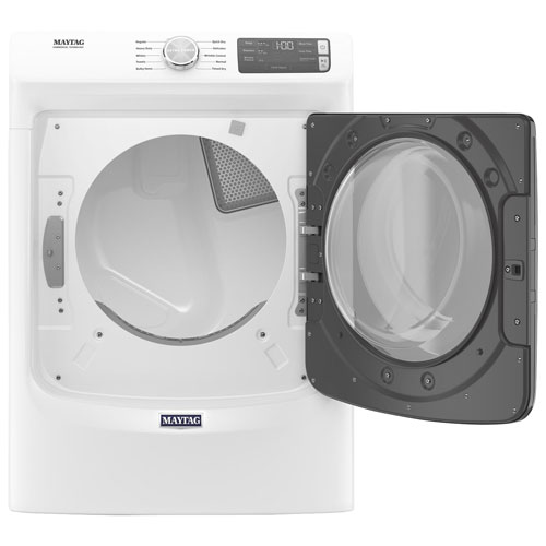 Sécheuse électrique de 7,4 pi³ de Maytag - Blanc