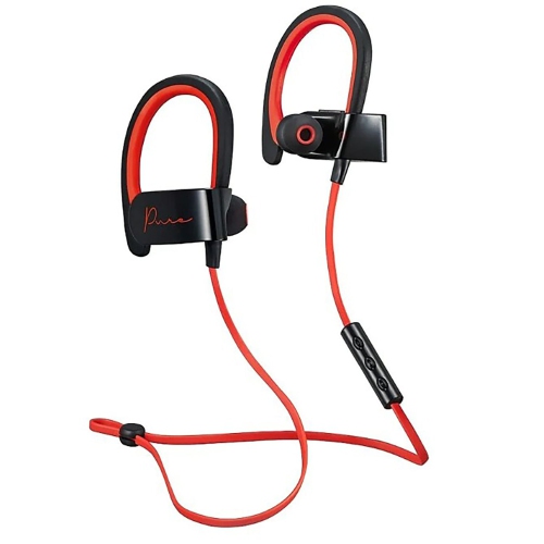 MENTAL BEATS  Wireless Bluetooth Earbuds With Mic - Red/black