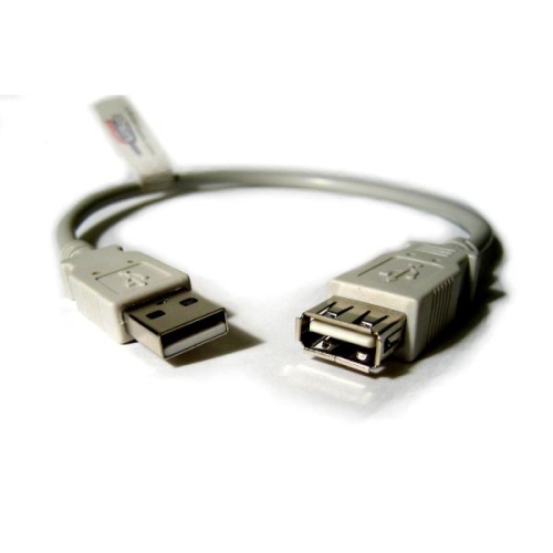 TECH CRAFT  1' USB 2.0 Extension Cable - A to A - Male/female - Techcraft