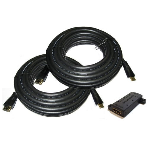80 ft. HDMI 1080p Cable Kit With Active Extender - 24 AWG - TechCraft