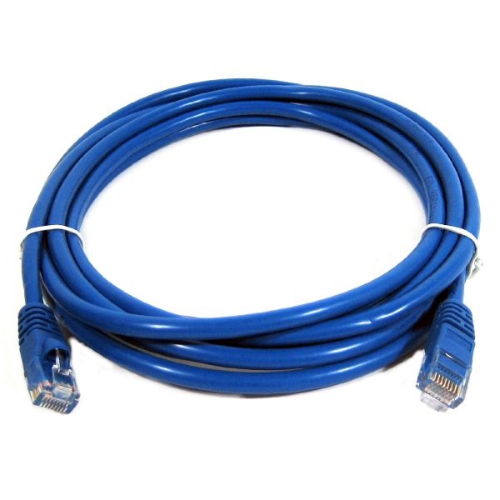 2' CAT5e UTP Network Cable - Blue - TechCraft